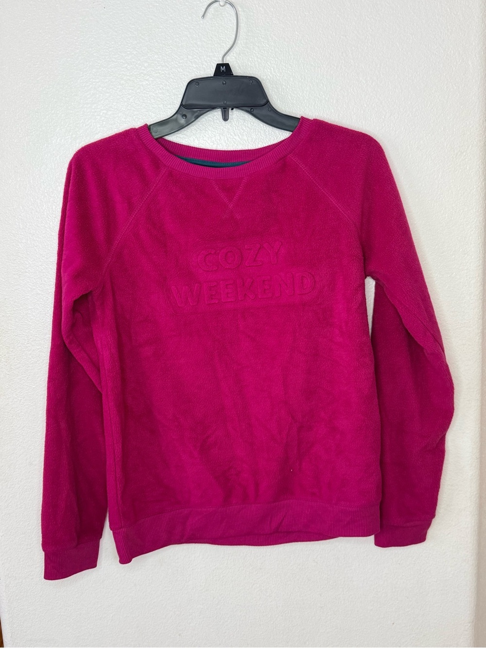 Cat & Jack Cozy Weekend Fleece Sweatshirt - Magenta